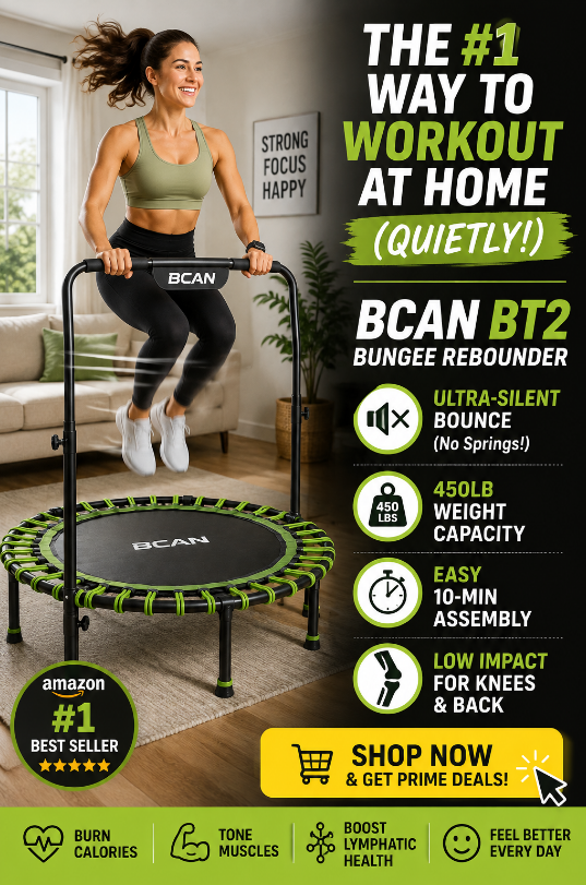 Boost Your Home Fitness Routine with the BCAN BT2 Quiet Rebounder Trampoline: Review & Workout Guide